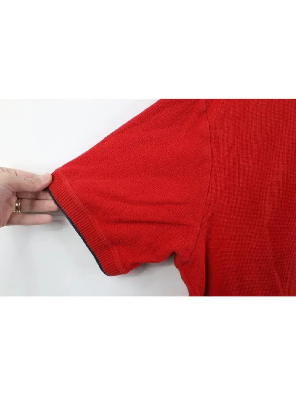 Vtg 90s Polo Sport Ralph Lauren Mens XL Spell Out Flag Thermal Knit Golf Polo
